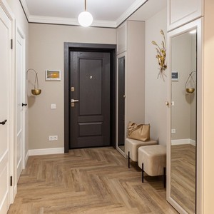 Puerta Interior de Madera MDF Moderna, Hermosa y Duradera, con Acabado de 40 mm de Grosor, Resistente al Agua y a las Termitas, para Habitaciones de Hotel - Product Image 2