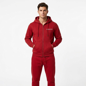 Hawk Eye Sports - Survêtement de sport pour homme personnalisé, en molleton épais, coupe slim, pantalon de survêtement, motif léopard, logo personnalisé, antibactérien - Product Image 4