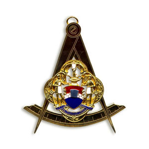 เครื่องประดับตราสัญลักษณ์เมสันแบบกำหนดเอง ชุบทองและเงิน สำหรับเจ้าหน้าที่ พร้อมผิวขัดเงา - Product Image 5