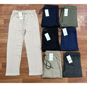 Fashionable Casual Breathable <b>Waterproof</b> Quick Dry Men's Oversize Fitness Sports Gym Polyester/Cotton Discharge Printed <b>Trousers</b> - Product Image 1