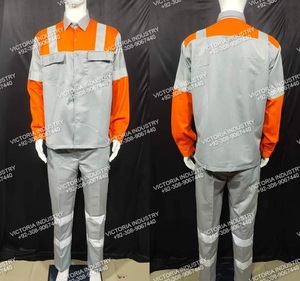 Ropa de Trabajo Personalizada de Algodón/Poliéster, Resistente al Viento y a las Llamas, Chaqueta de Soldadura Ligera, Overol de Trabajo Unisex - Product Image 4