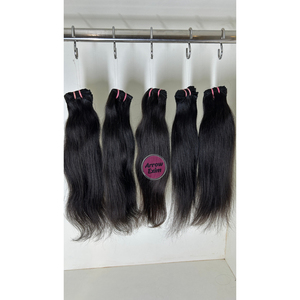 Cabello Remy Indio Liso Natural, 5 Paquetes para Tejido de Cabello - Product Image 5