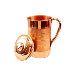 Elegante Jarra de Agua de Cobre para una Rutina Saludable, Favorece la Digestión y el Equilibrio Corporal, de Proveedor Indio para Exportación a Granel - Product Image 2