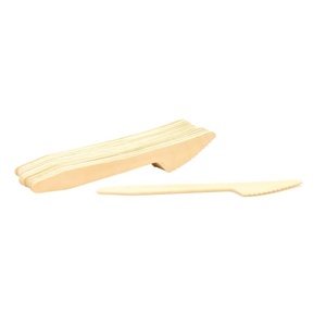 Couteau en bois de bouleau robuste de 155 mm pour la restauration et les événements de banquet, idéal pour les configurations de table d'anniversaire et de célébration, et la découpe de gâteaux - Product Image 1