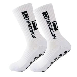 DTYPEDESIGN Crew Non-Slip Sports <b>Socks</b> White Anti-Slip Nylon/Cotton Eco-Friendly Breathable NO SHOW for Adults Summer - Product Image 4