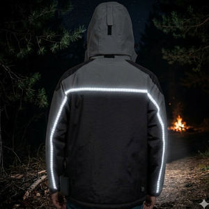 Chaqueta o chaleco inteligente con calefacción LED y luz de linterna en la capucha o la espalda para camping, escalada, senderismo y esquí, modelo 2026. - Product Image 2