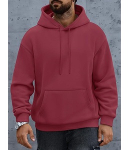 Sweat à capuche pour homme, best-seller, 100% coton, doublé, manches longues, col tombant, uni, confortable, grande taille, personnalisable - Product Image 2