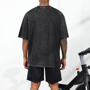 Camisetas 100% Algodón, Estampado Personalizado, Estilo Vintage, Lavado Ácido, Streetwear, Básicas, Holgadas, Unisex, Cómodas, Cortas - Product Image 3