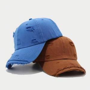 Gorra de Béisbol Desgastada de Moda, Gorra de Sarga de Algodón con Bordado Personalizado, Estilo INS para Hombre y Mujer, Gran Venta - Product Image 3