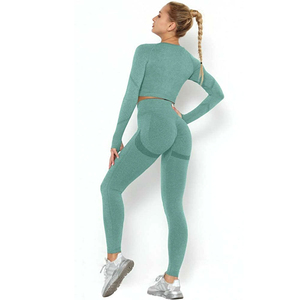 Custom Care Label Yoga <b>Sets</b> High End Brand Fitness Apparel OEM OEM Private Label Sportswear Yoga <b>Sets</b> <b>Tie</b>-<b>Dye</b> Seamless Workout - Product Image 3