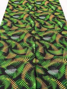 Tela de algodón encerado africano de Kenia 100 por ciento de algodón con colores vibrantes para ropa, vestidos, bolsos y proyectos de sastrería - Product Image 3