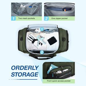 Custom Design Gym <b>Bag</b> With Adjustable Strap For Gym Clothes Shoes And Accessories Sports Duffel For Indoor And Outdoor Training - Product Image 3