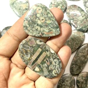 Cabochon en forme de poire ovale naturel de haute qualité de qualité AAAA certifié par IGI pour la fabrication de bijoux crinoïdes pierre en vrac - Product Image 2