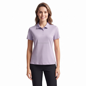 Camisetas de Golf de Manga Corta para Mujer, de Alta Calidad, 100% Poliéster, Transpirables, Tejido Jersey Sólido de 220g, Ropa Deportiva Informal de Secado Rápido - Product Image 2