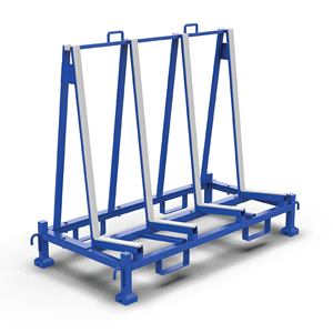 Série de rayonnages A-frame simple face de bonne qualité avec panneaux de présentation en acier pour entrepôt - Product Image 1