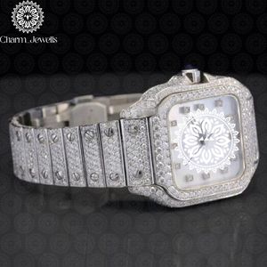 Reloj de Lujo para Hombre Charm_Jewells, de Acero Inoxidable, Caja Cuadrada de 40 mm, Esfera Analógica, Cristal de Zafiro, Botón de Empuje, Mecanismo Oculto 10 - Product Image 2