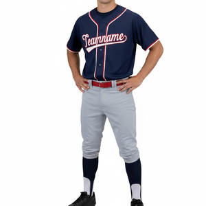 Uniforme de Béisbol Ligero al Por Mayor, Uniforme de Béisbol de Alta Calidad para Adultos, Uniforme de Béisbol para Hombre - Product Image 1