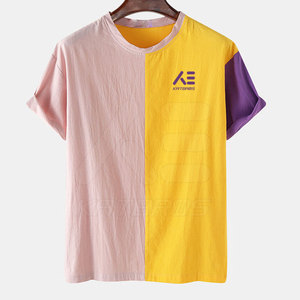 T-shirt décontracté pour homme KATBROS INDUSTRY, marque privée, respirant, en coton/fibre de bambou, coupe ample, manches courtes, confortable - Product Image 1
