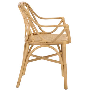 Sillón de Ratán Hecho a Mano, Ecológico, de Mimbre Natural, con Respaldo Curvo, Silla de Ocio de Mimbre, Muebles de Exterior - Product Image 3