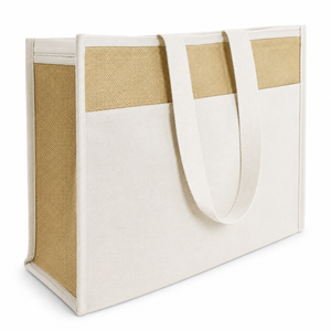 Bolsa Térmica para Almuerzo de Yute con Bolsillo de Algodón 42x35x21 cm, Logotipo Personalizado, Venta al Por Mayor, OEM, ODM, Marca Privada, Directo de Fábrica - Product Image 4