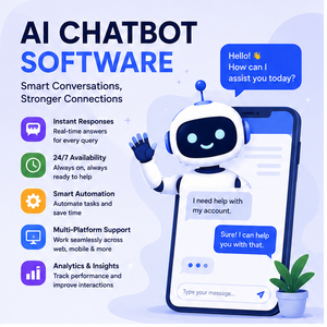 Software SaaS de Chatbot con IA, Motor de Respuesta Inteligente, Interacción con el Cliente y Asistencia Virtual 24/7, Disponible en Stock - Product Image 1