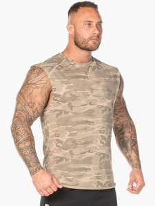 Premium <b>Men</b> Stringer Tank Top 100% Polyester <b>Sleeveless</b> Breathable O-Neck 220g Bodybuilding Gym Wear OEM Service Wholesale - Product Image 5