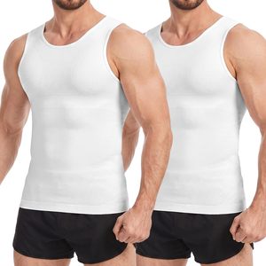 Men Slimming Compression Shirt Sleeveless <b>Shapewear</b> Vest Fitness Tank Top Wholesale Supplier - Product Image 4