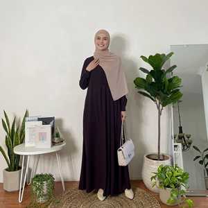 Prix de gros Niqab monocouche style saoudien, voile facial musulman respirant, Khimar Burka Hijab islamique pour femmes - Product Image 6
