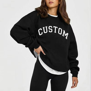 Sudadera Oversize de Cuello Redondo con Hombros Caídos para Mujer, Estilo Marinero, Holgada para Uso Diario, Venta al por Mayor para Marcas de Moda de EE. UU., Reino Unido y Europa - Product Image 5