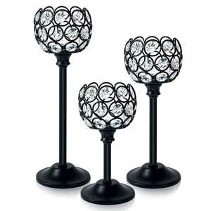 Portavelas de cristal hecho a mano diseñado para decoración de hogares de lujo, iluminación elegante y estilo de mesa. - Product Image 3