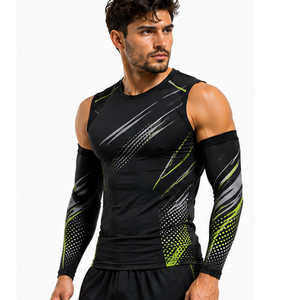 Manchons de compression athlétiques personnalisés pour hommes – Manches de protection respirantes et extensibles pour le sport, la course, le cyclisme et l'entraînement - Product Image 6