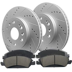 Dischi Freno Anteriori Forati e Pastiglie per Chevy Silverado GMC Sierra 1500 Cadillac - Prestazioni Migliorate - Product Image 1