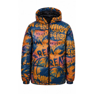 Vente chaude pour l'hiver : Doudoune matelassée personnalisée pour homme, manteau en duvet épais, veste matelassée à fermeture éclair pour homme - Product Image 2