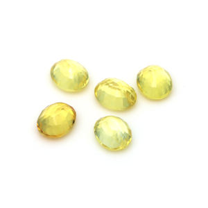 Colección de Gemas Sueltas de Zafiro Amarillo Sintético Ovalado 2x3–15x20mm, Piedras Creadas en Tono Limón para Uso en Joyería DIY - Product Image 4
