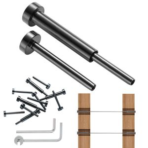 Kit Ringhiera con Cavo in Acciaio Inossidabile da 1/8 di Pollice, Confezione da 40 Pezzi, con Ricevitori a Perno a Crimpare Invisibili - Product Image 5