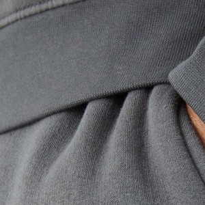 Survêtement gris pour homme avec blocs de couleur, fermeture éclair intégrale, col montant, coupe décontractée, en polyester et coton, pour l'automne, avec poches latérales - Product Image 5