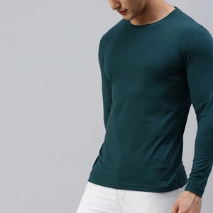 Camisetas de Manga Larga para Hombre, Precio Económico Directo de Fábrica, OEM, Cuello Redondo, Color Marrón, de Alto Rendimiento - Product Image 4