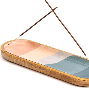 Porta Incienso Portátil Hecho a Mano, Ecológico y Duradero, Quemador de Incienso de Madera India para Uso Terapéutico y Decoración del Hogar - Product Image 3