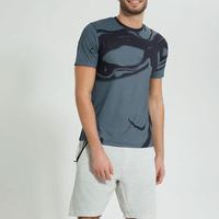 Camiseta de Forro Polar para Hombre Sublimada, Precio Bajo, Alta Calidad, Gran Venta, Cómoda, 100% Algodón, Corte Holgado, Secado Rápido, Transpirable