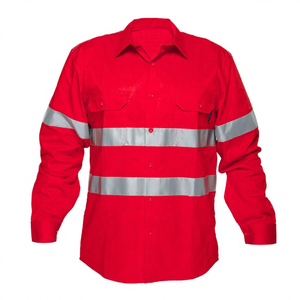 T-shirt de travail haute visibilité réfléchissant, respirant et anti-humidité pour la construction - Product Image 1