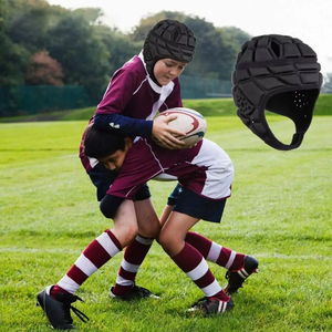 Casco de Fútbol con Esponja Protectora, Anticolisión, Transpirable, Casco de Portero, Protector de Cabeza, Absorción de Impactos, Protector de Cabeza para Esquí - Product Image 1