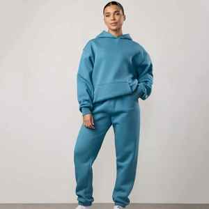 Conjunto Deportivo con Capucha y Estampado Acid Wash para Mujer, con Logotipo Personalizado, 100% Algodón, Suministro de Fábrica - Product Image 4