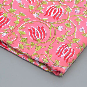 100% Soft Cotton Floral Print Fabric for Women's Clothing-Indian Robe for Dresses Curtains Sleepwear Toys Lightweight - Product Image 2