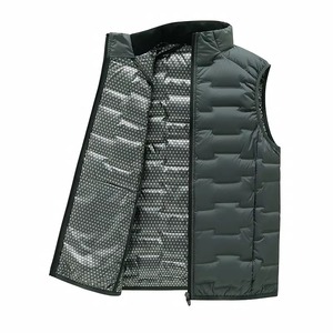 Chaleco de Plumón de Pato Blanco con Cuello Alto Engrosado, Chaleco Cortavientos Moderno para Hombre, Estilo Pareja, con Cremallera Frontal de Grafeno - Product Image 5