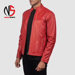 Chaqueta de Cuero de Primera Calidad para Hombre, Estilo Moderno, con Cuero Vacuno 100% Original, Servicio OEM, Personalizada 2026 - Product Image 3