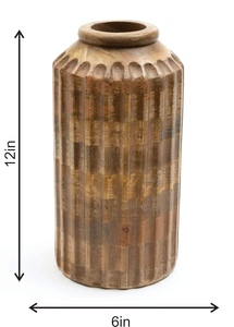 Portaflores Decorativo de Madera Transparente, Ligero, Hecho a Mano, con Diseño Simple y Elegante, para Sala de Estar, Oficina, Día de la Madre - Product Image 3