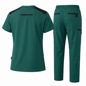 Unisex <b>Scrub</b> Suit Medical Uniform Comfortable Healthcare Workwear <b>Set</b> With Breathable Fabric Durable Stitching And Functional - Product Image 2
