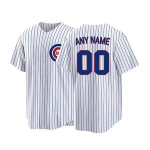 Wholesale High Quality Unisex Sports Uniform V Neck Short Sleeve Sublimation <b>Baseball</b> Jersey Custom Breathable Quick Dry - Product Image 1