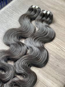 Super Venta Negro Onda Del Cuerpo Trama 100% Extensiones De Cabello Humano Vietnamita Mejor Calidad Sin Caída Sin enredos Sedoso Listo Para Enviar - Product Image 6