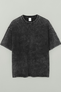เสื้อยืดแฟชั่นเมืองทรงหลวมเสื้อยืดลำลองสีพื้นเรียบง่าย - Product Image 2